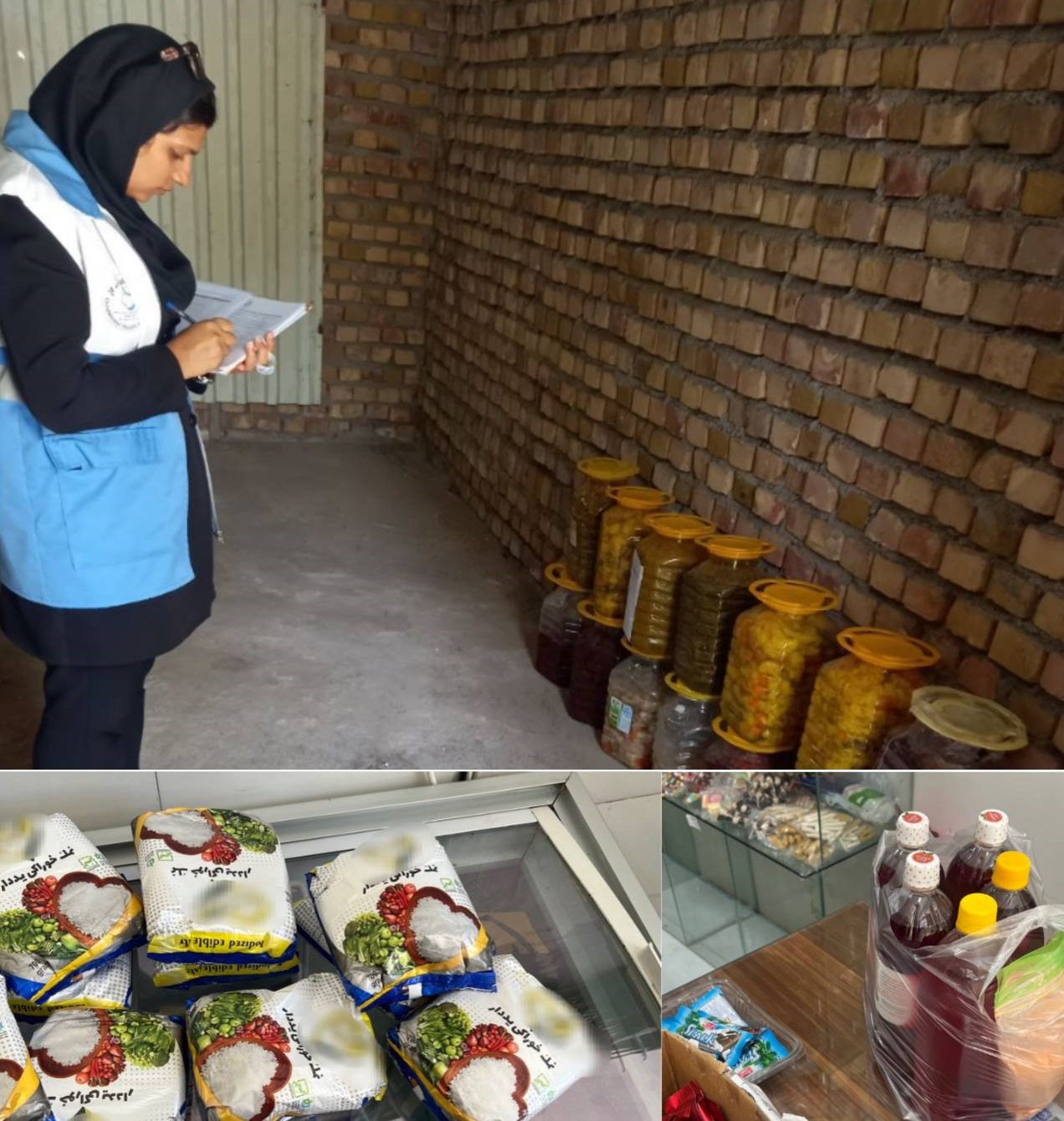 بالغ بر ۱۲۰ کیلوگرم موادغذائی فاسد و تقلبی در نیشابور معدوم شد